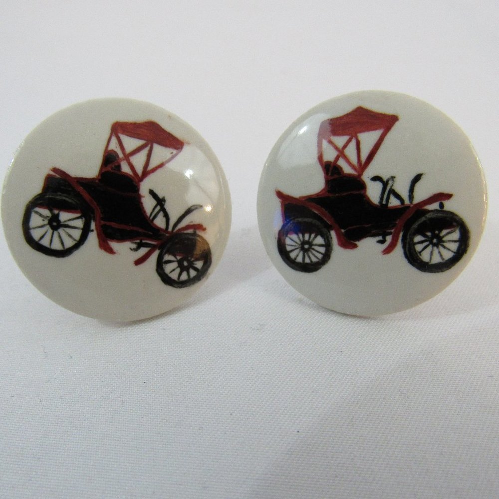 Vintage Car Themed Cuff Link Set